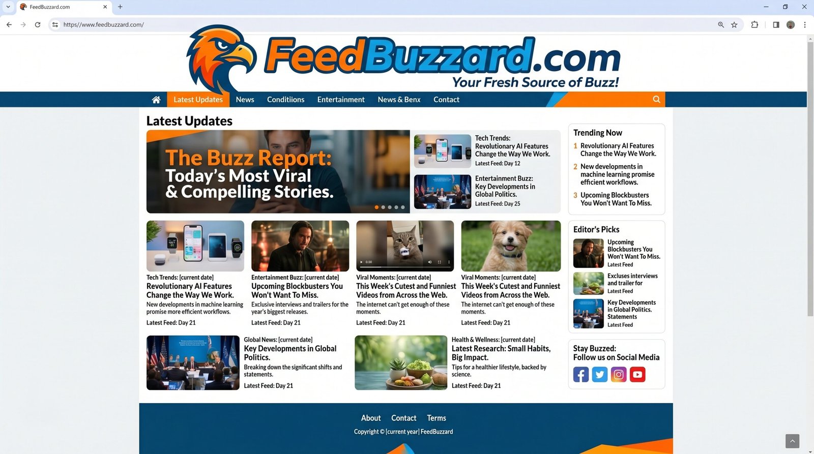 latest feedbuzzard com